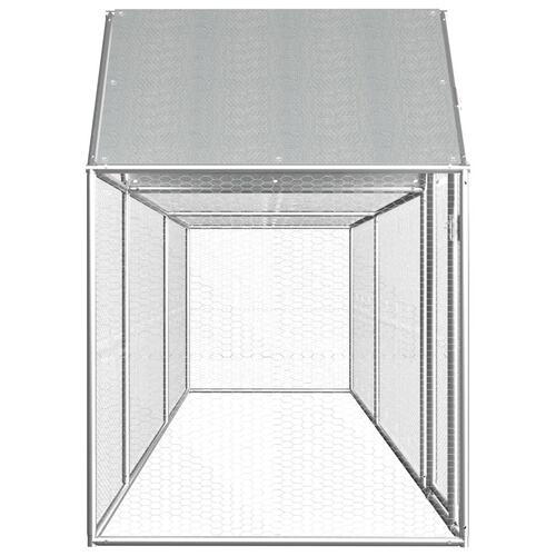 Hønsegård 5x1x1,5 m galvaniseret stål