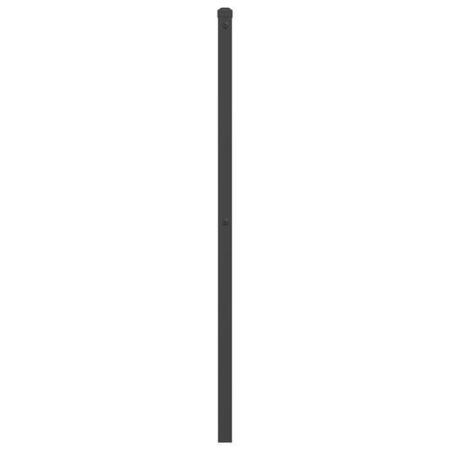 Sengegavl 107 cm metal sort