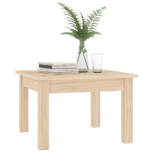 Sofabord 45x45x30 cm massivt fyrretræ