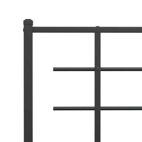 Sengegavl 107 cm metal sort