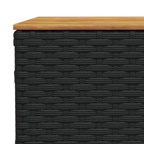 Sofasæt til haven 8 dele med hynder polyrattan sort