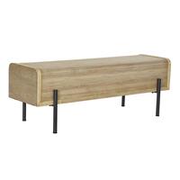 Stol Natur Træ Metal 120 x 40 x 43 cm