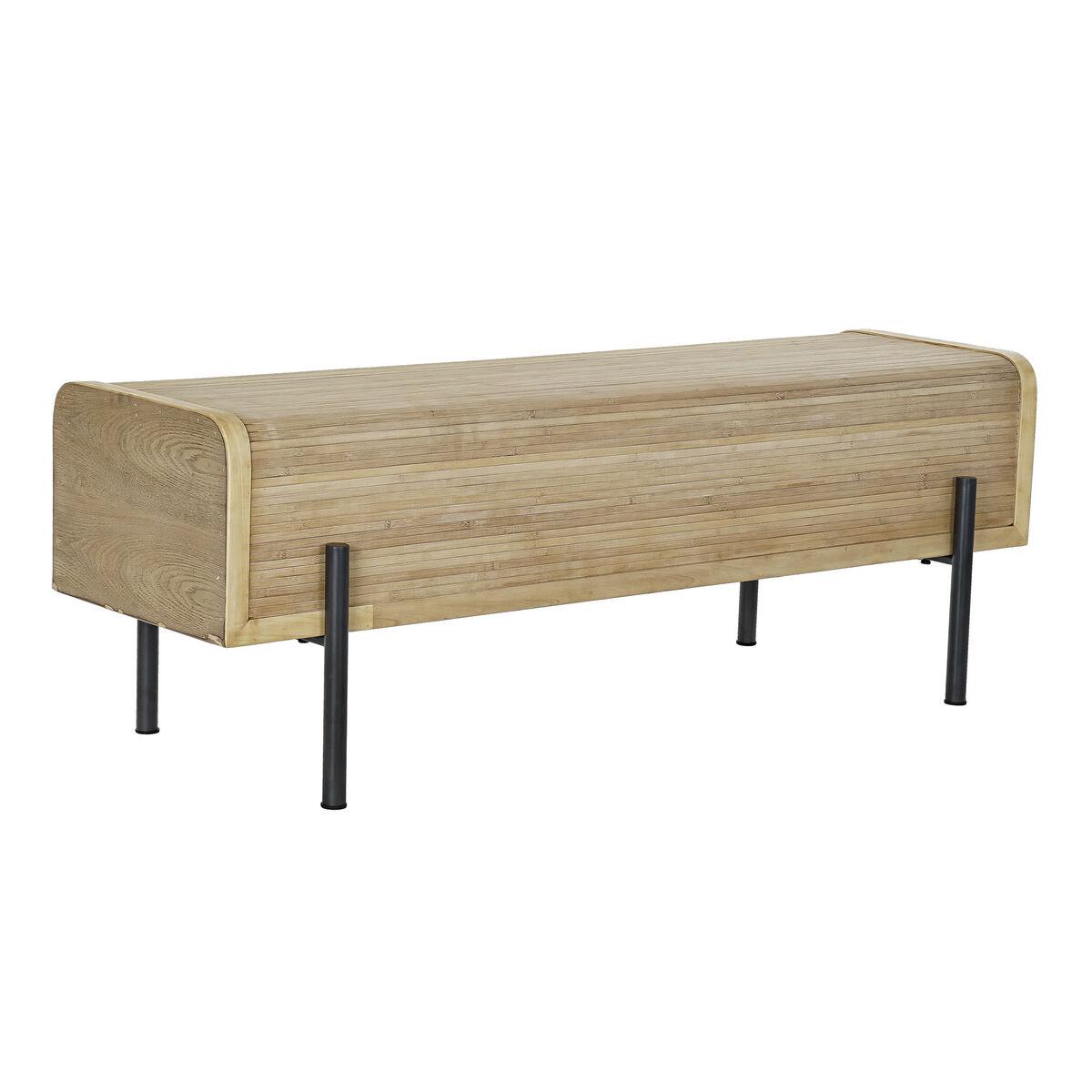 Stol Natur Træ Metal 120 x 40 x 43 cm