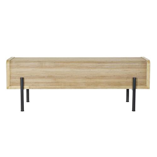 Stol Natur Træ Metal 120 x 40 x 43 cm