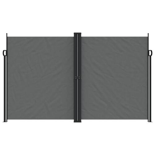Sammenrullelig sidemarkise 200x1200 cm antracitgrå