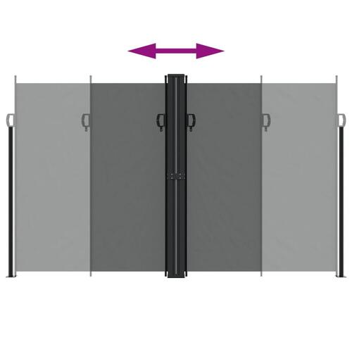 Sammenrullelig sidemarkise 200x1200 cm antracitgrå