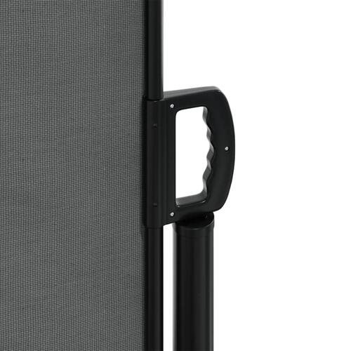 Sammenrullelig sidemarkise 200x1200 cm antracitgrå