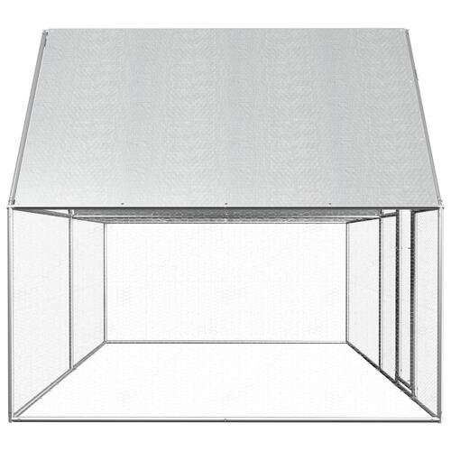 Hønsegård 4x2x2 m galvaniseret stål