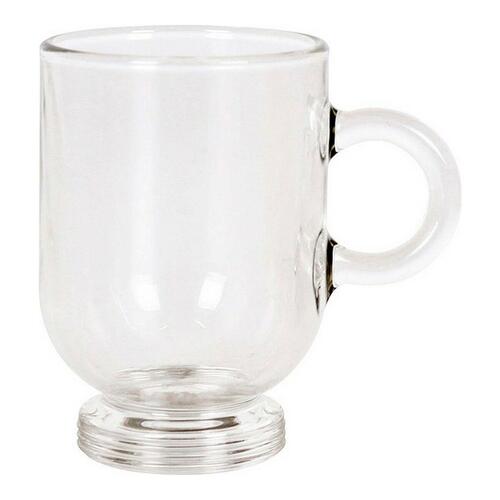 6 Dele kaffekopsæt Royal Leerdam Sentido Expresso Gennemsigtig Rustfrit stål Krystal 80 ml 6 Dele (6 enheder)
