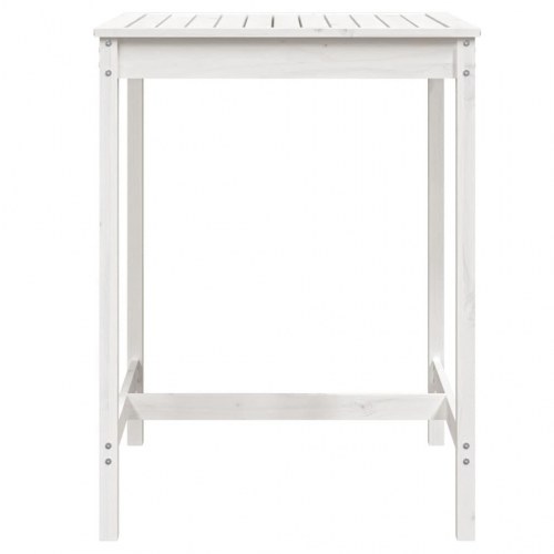 Havebord i massivt fyrretræ - 82,5 × 82,5 × 110 cm, hvid