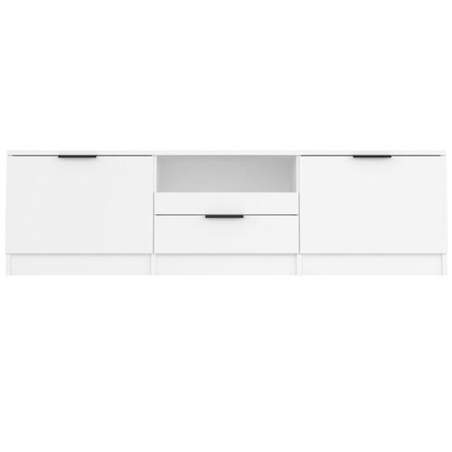 Tv-skab 140x35x40 cm konstrueret træ hvid