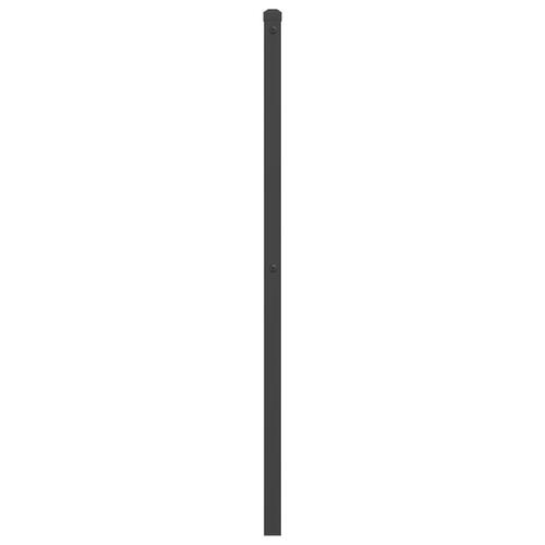 Sengegavl 135 cm metal sort