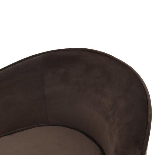Hundesofa 69x49x40 cm plys og kunstlæder brun