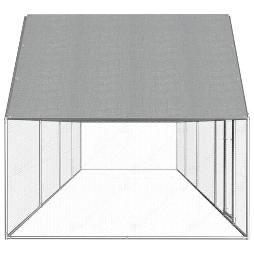 Hønsegård 8x2x2 m galvaniseret stål