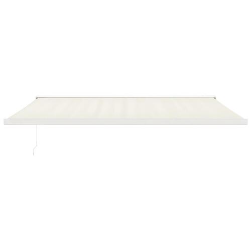 Foldemarkise manuel betjening 5x3 m stof aluminium creme