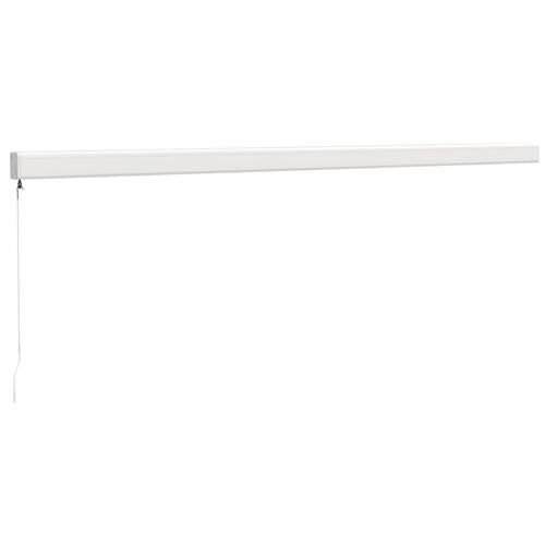 Foldemarkise manuel betjening 5x3 m stof aluminium creme