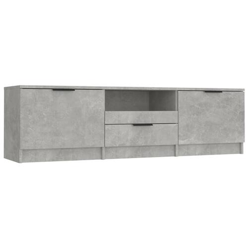 Tv-bord 140x35x40 cm konstrueret træ betongrå