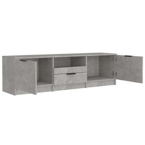 Tv-bord 140x35x40 cm konstrueret træ betongrå