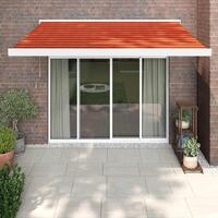 Foldemarkise 3x2,5 m stof og aluminium orange og brun