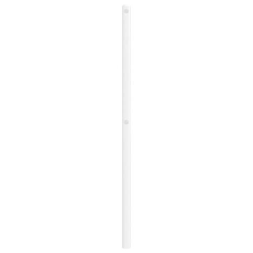 Sengegavl 107 cm metal hvid