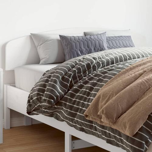 Sengegavl 160 cm massivt fyrretræ hvid
