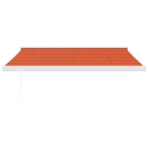 Foldemarkise 3x2,5 m stof og aluminium orange og brun