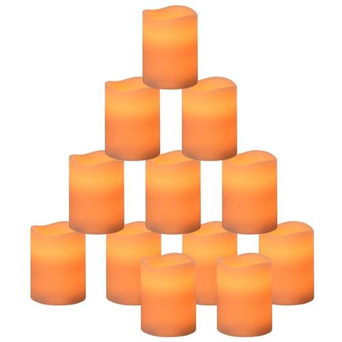 LED-stearinlys 24 stk. med fjernbetjening varmt hvidt lys