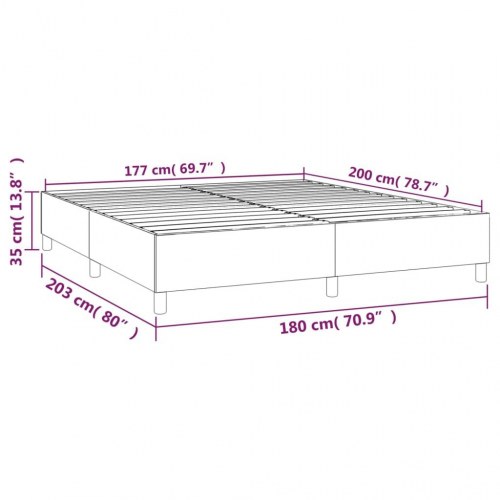 Boxspring sengeramme 180x200 cm i fløjl - lyserød