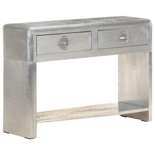 Aviator-skænk i metal - sølv, 110 × 35 × 75 cm