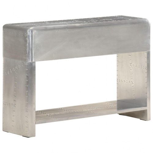 Aviator-skænk i metal - sølv, 110 × 35 × 75 cm