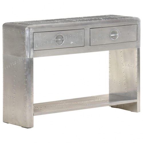 Aviator-skænk i metal - sølv, 110 × 35 × 75 cm