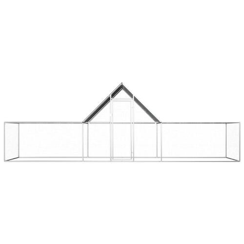 Hønsegård 6x2x2 m galvaniseret stål