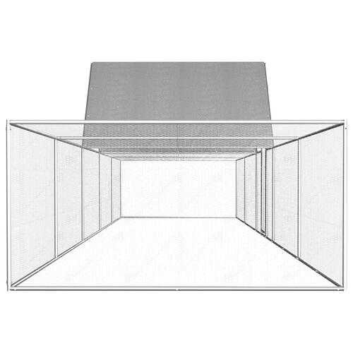 Hønsegård 10x2x2 m galvaniseret stål