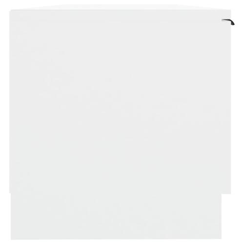 Tv-bord 102x35x36,5 cm konstrueret træ hvid