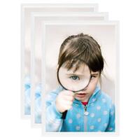 Billedrammer 3 stk. til bord 21x29,7 cm MDF hvid