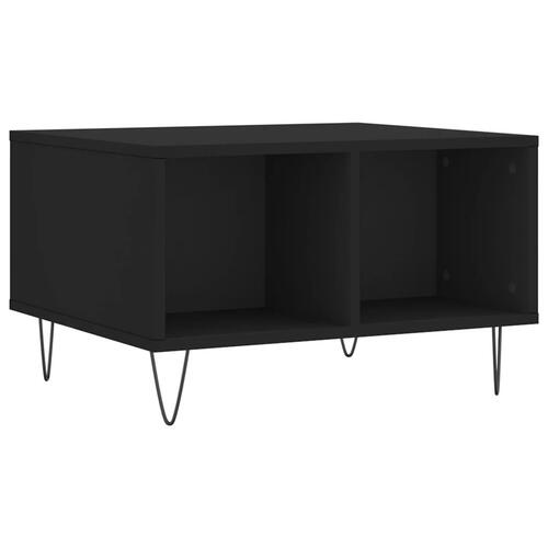Sofabord 60x50x36,5 cm konstrueret træ sort