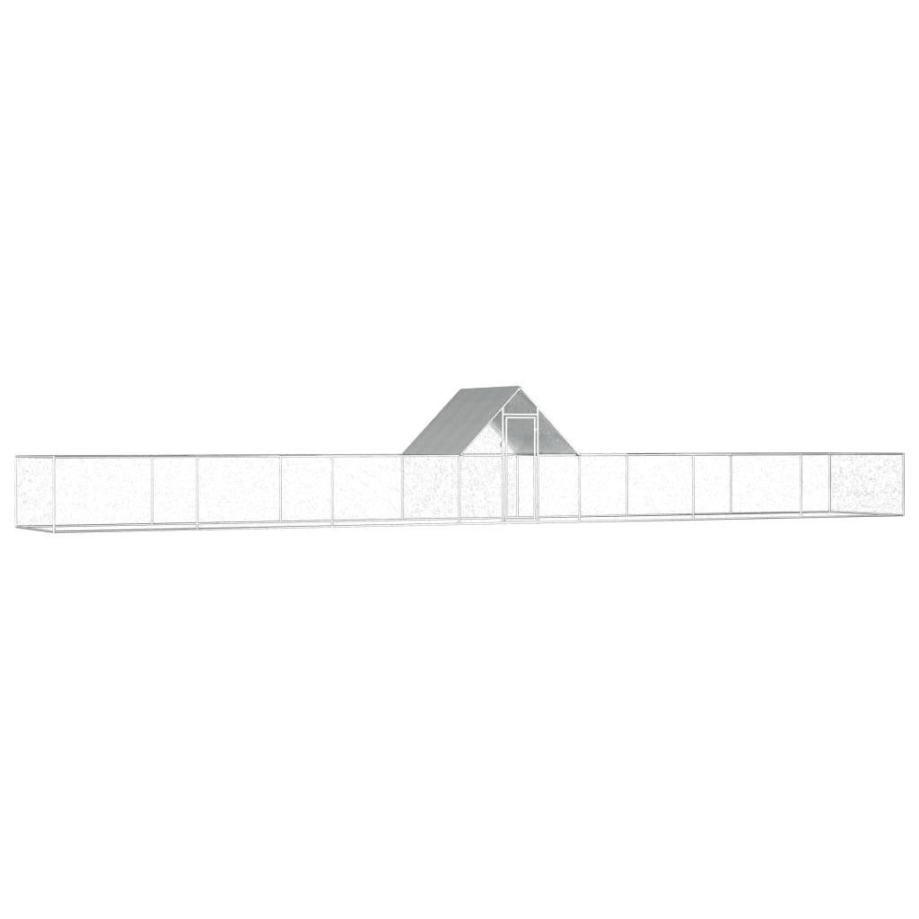 Hønsegård 14x2x2 m galvaniseret stål
