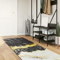 Gulvtæppe 80x300 cm vaskbart og skridsikkert flerfarvet