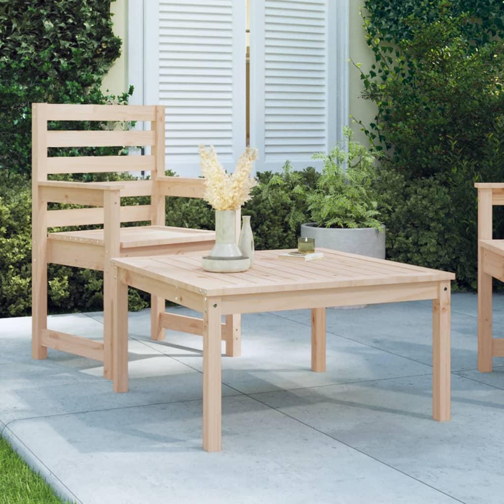 Havebord 82,5x82,5x45 cm massivt fyrretræ
