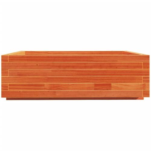Plantekasse 80x80x26,5 cm massivt fyrretræ gyldenbrun