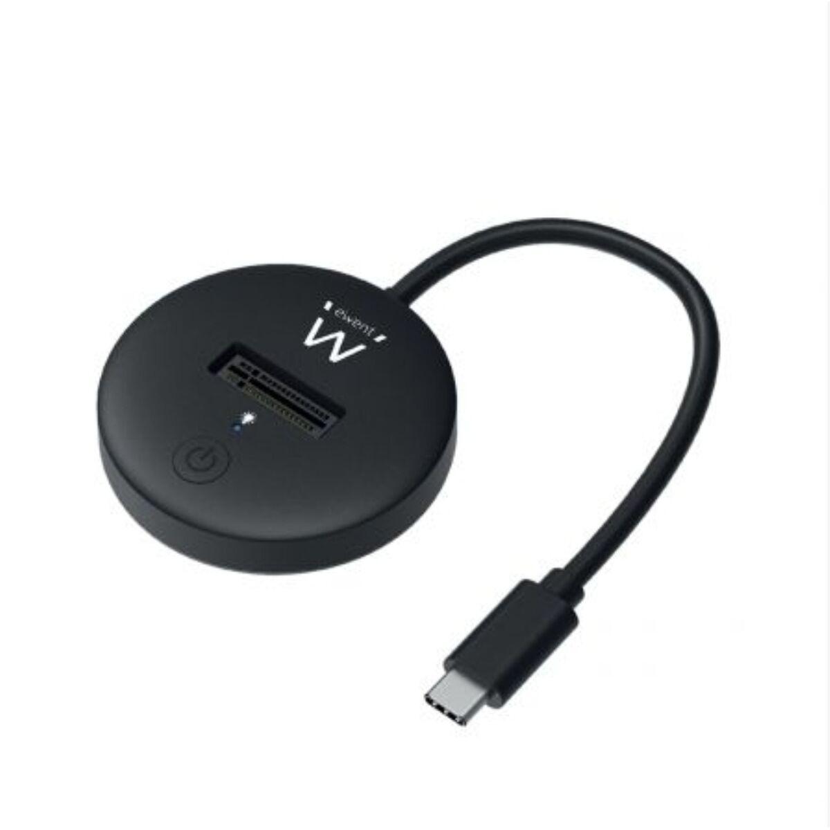 Ewent opladningsbase - USB 3.2, sort