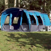 8-personers campingtelt vandafvisende blå