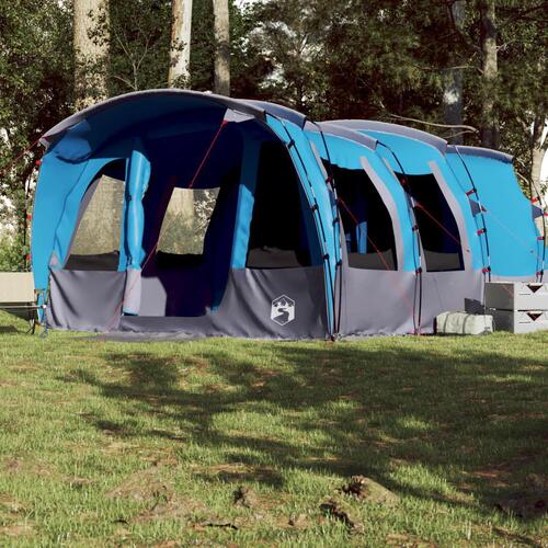 8-personers campingtelt vandafvisende blå