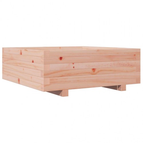 Plantekasse 70 × 70 × 26,5 cm i massivt douglasgran - firkantet blomsterkasse