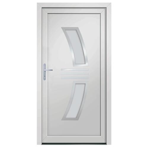Hoveddør 108x208 cm PVC hvid