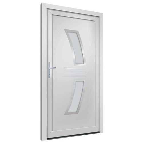 Hoveddør 108x208 cm PVC hvid