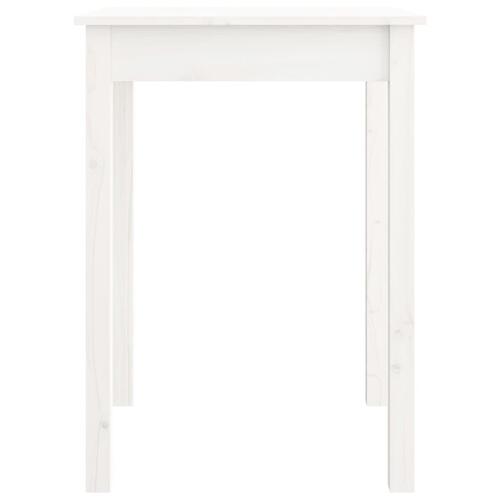 Spisebord 55x55x75 cm massivt fyrretræ hvid