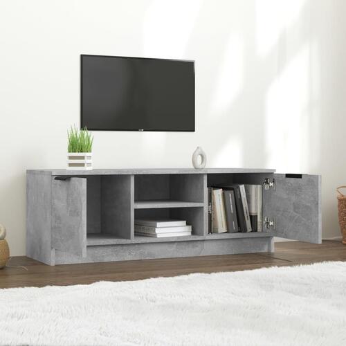 Tv-bord 102x35x36,5 cm konstrueret træ betongrå