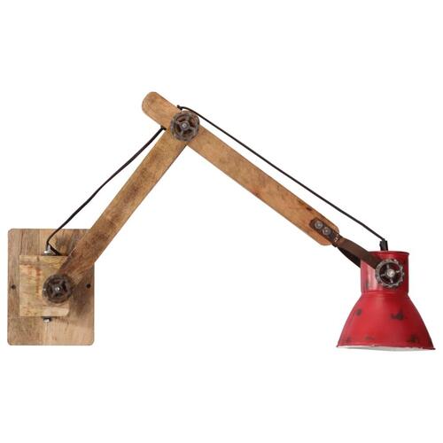 Væglampe 25 W 96x15x20 cm E27 rustik rød