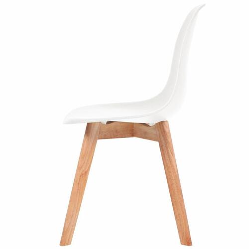 Spisebordsstole 6 stk. plastik hvid